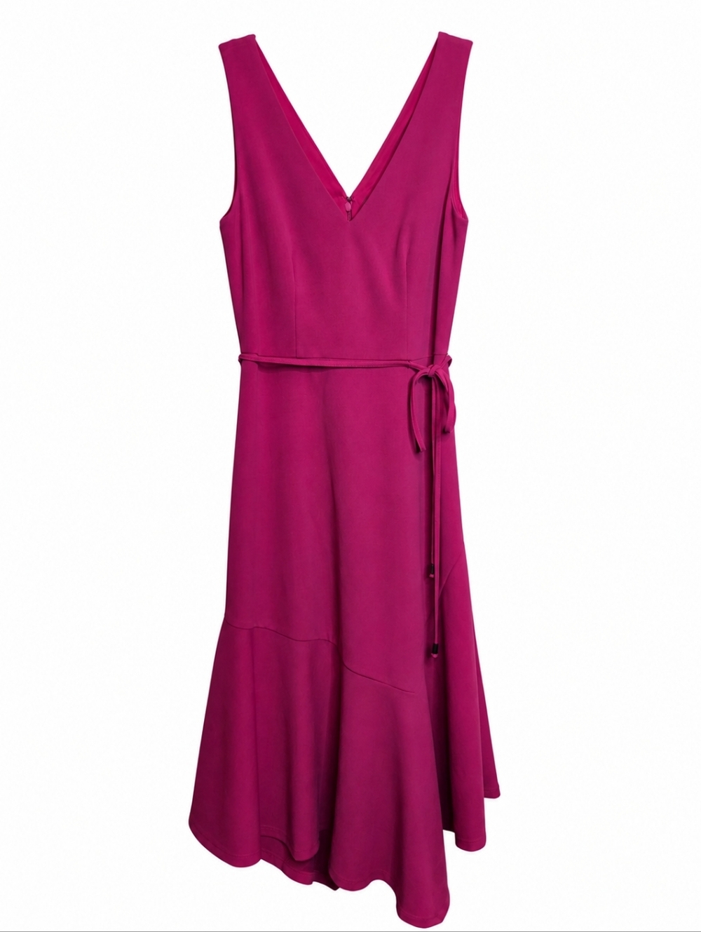 Vince Camuto Pink Fit & Flare Dress Sleeveless V-Neck Size 2